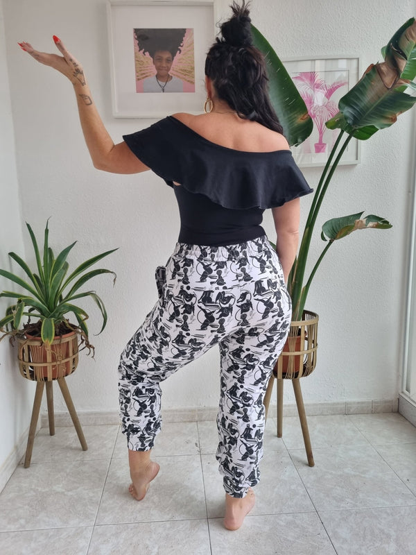 Diida 3 - way Full Length Top in Black - Manners London