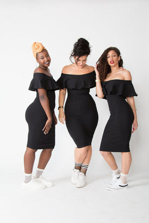 Diida 3 - Way Pencil dress in Black - Manners London