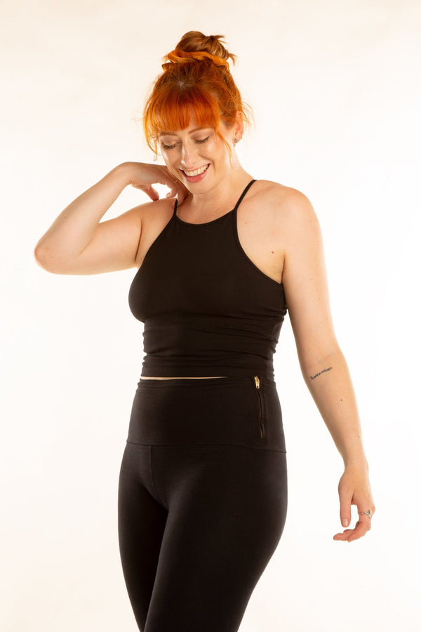 EKA Racer Crop in Black - Manners London