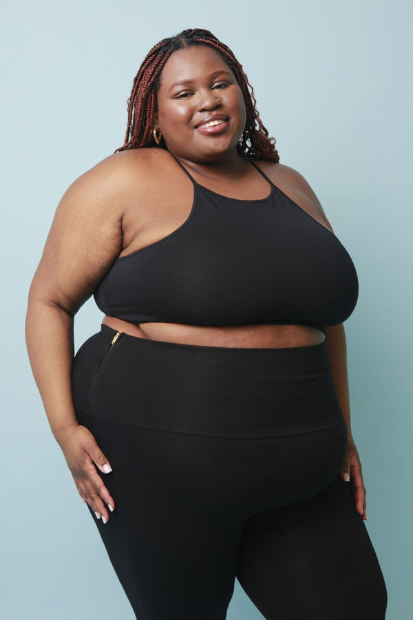 EKA Racer Crop in Black - Manners London