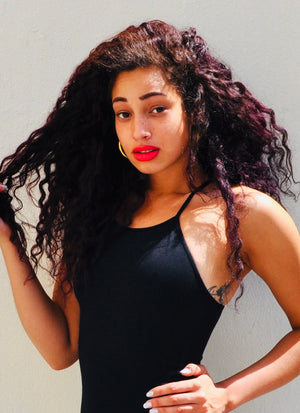 EKA Racer Full Length Top in Black - Manners London