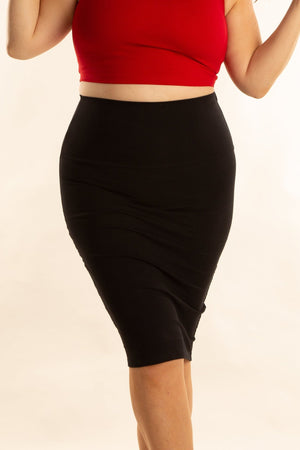 Favell Pencil Skirt In Black - Manners London