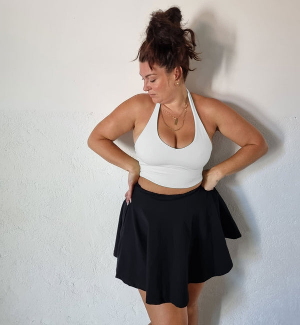 Halter crop top in White - Manners London