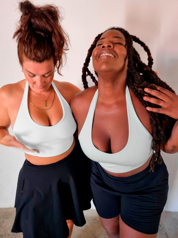 Halter crop top in White - Manners London