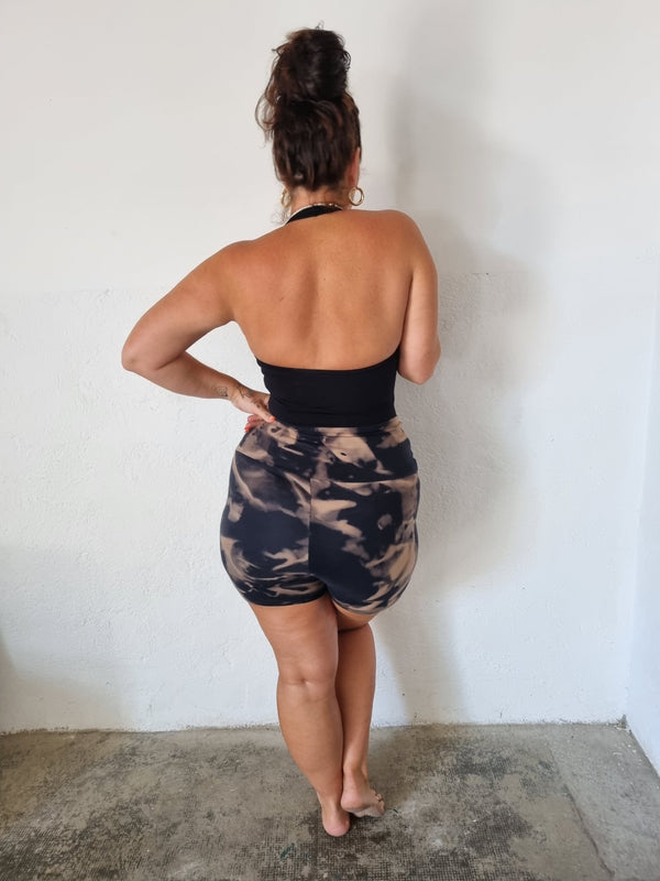 Halter Full Length Top in Black - Manners London