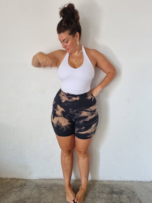 Halter full length top in White - Manners London