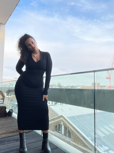 Badan Dress in Black