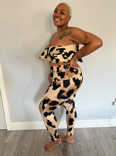 Diida crop top in New Leopard