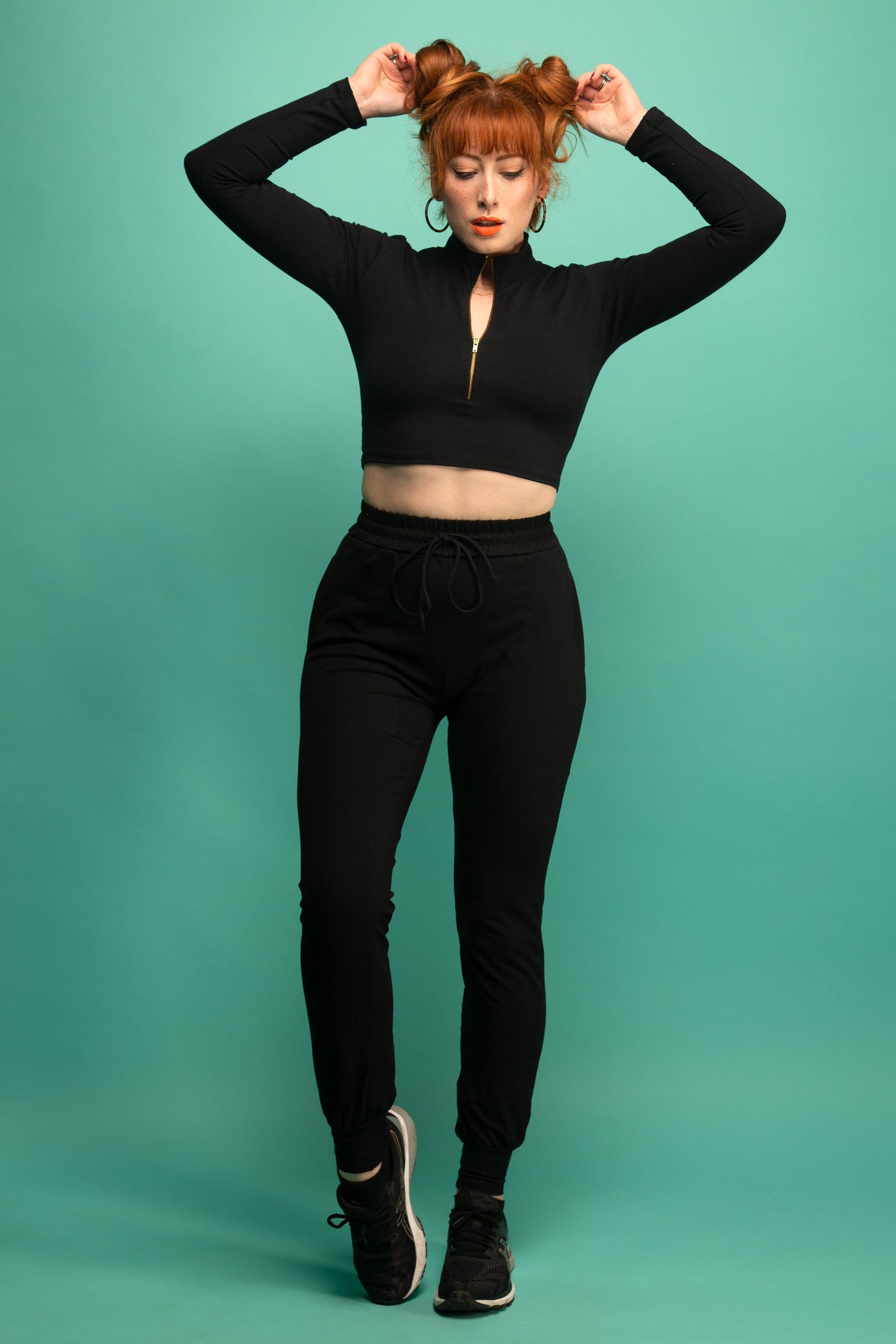 Trackie Trousers in Black