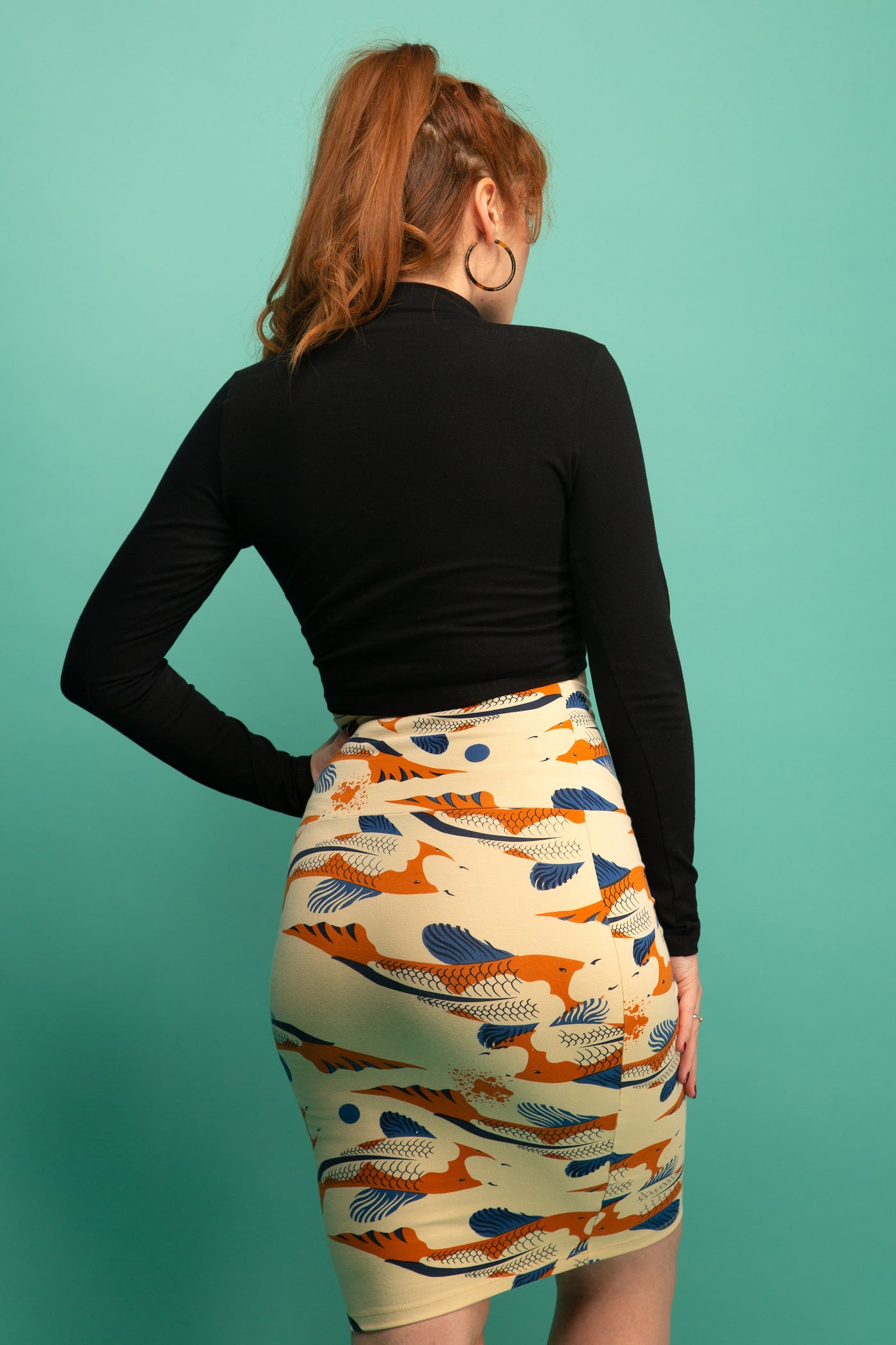 Zip Crop in Black