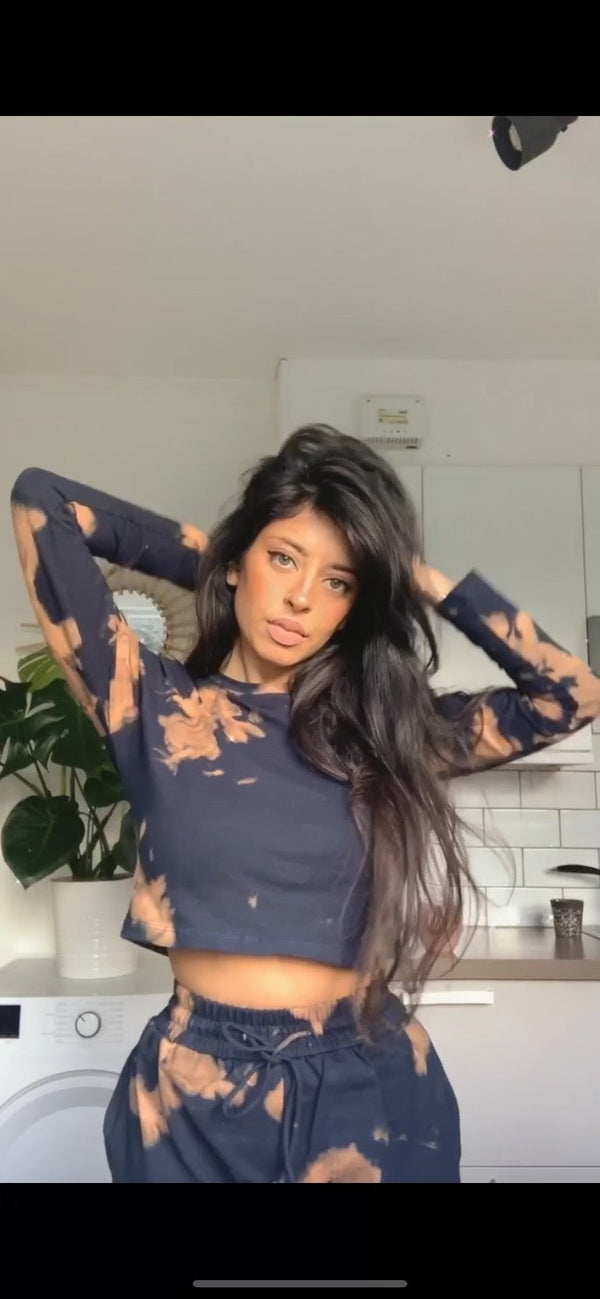 Leki Crop Top in Acid Wash - Manners London