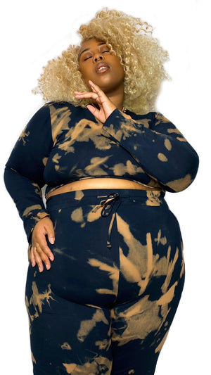 Leki Crop Top in Acid Wash - Manners London