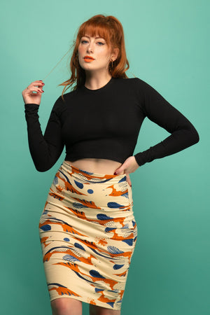 Leki Crop Top in Black - Manners London
