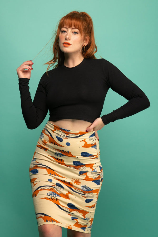 Leki Crop Top in Black - Manners London