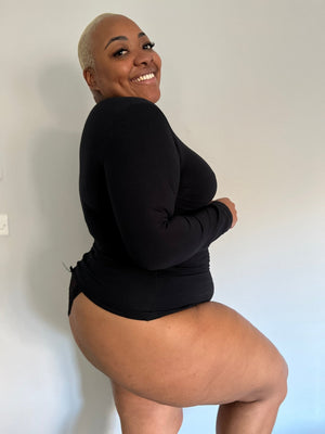 Leki Full Length Top in Black - Manners London