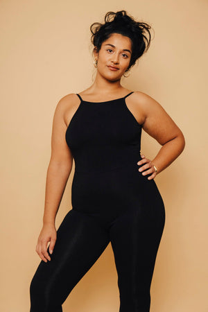 Santai Jumpsuit in Black - Manners London