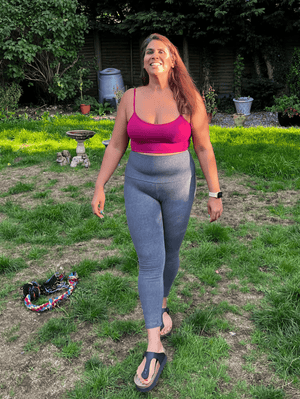 Scoop Crop Vest in Pinky - Purply - Manners London