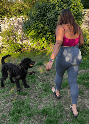 Scoop Crop Vest in Pinky - Purply - Manners London