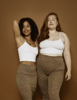 Scoop Crop Vest in White - Manners London