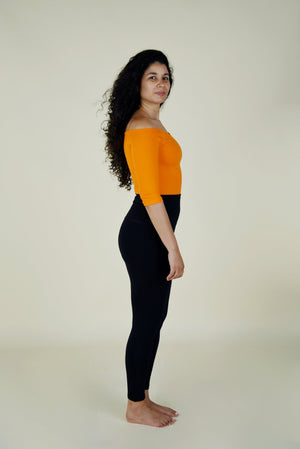 Super High Waist Tib Pant Regular in Black - Manners London