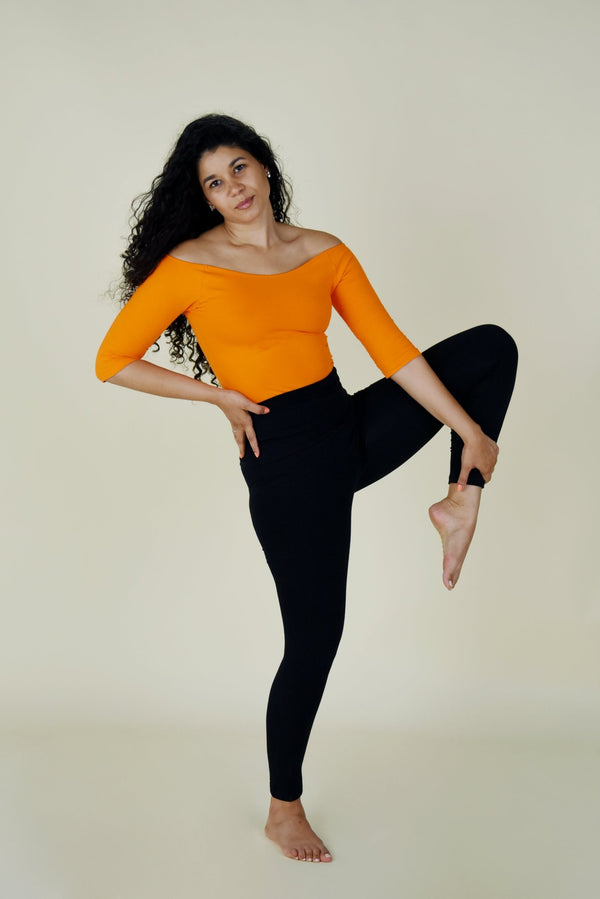 Super High Waist Tib Pant Regular in Black - Manners London