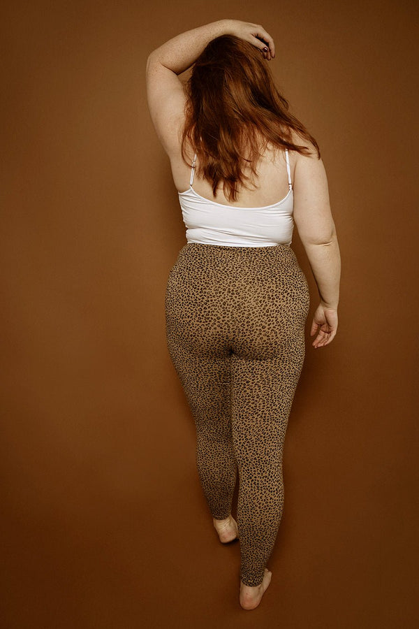 Super High Waisted Tib Pant in Classic Leopard - Manners London