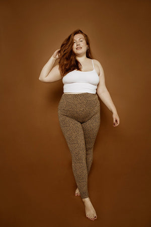 Super High Waisted Tib Pant in Classic Leopard - Manners London