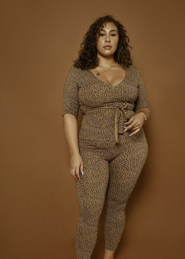 Super High Waisted Tib Pant in Classic Leopard - Manners London