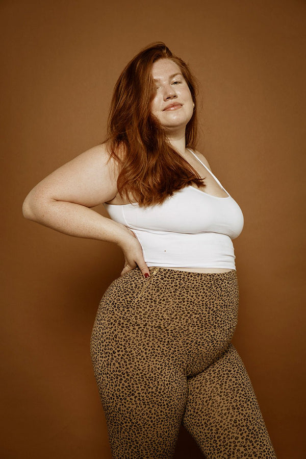 Super High Waisted Tib Pant in Classic Leopard - Manners London