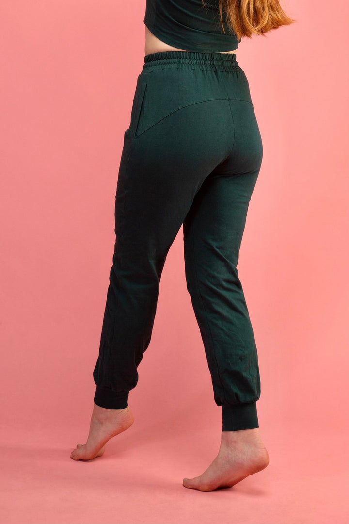 Trackie Trousers in Forest Green - Manners London