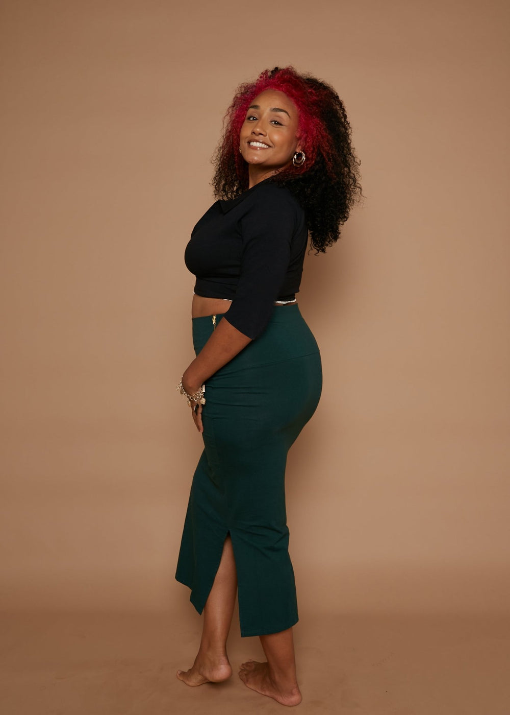 Zaba Crop Top in Black - Manners London
